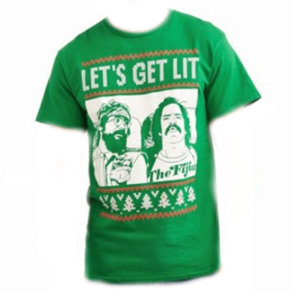 Cheech & Chong "Let's Get Lit" Holiday T-Shirt
